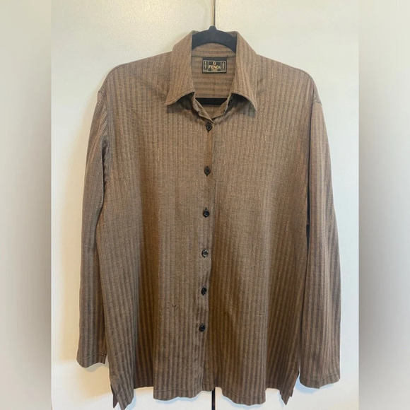 FENDI Vintage Brown Men’s Button Down Shirt Size Medium - Picture 11 of 11